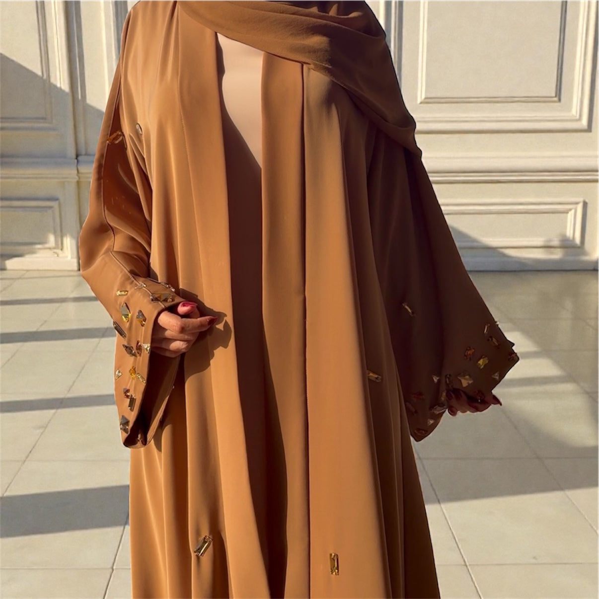 عباية تَرف - بُني عسلي -