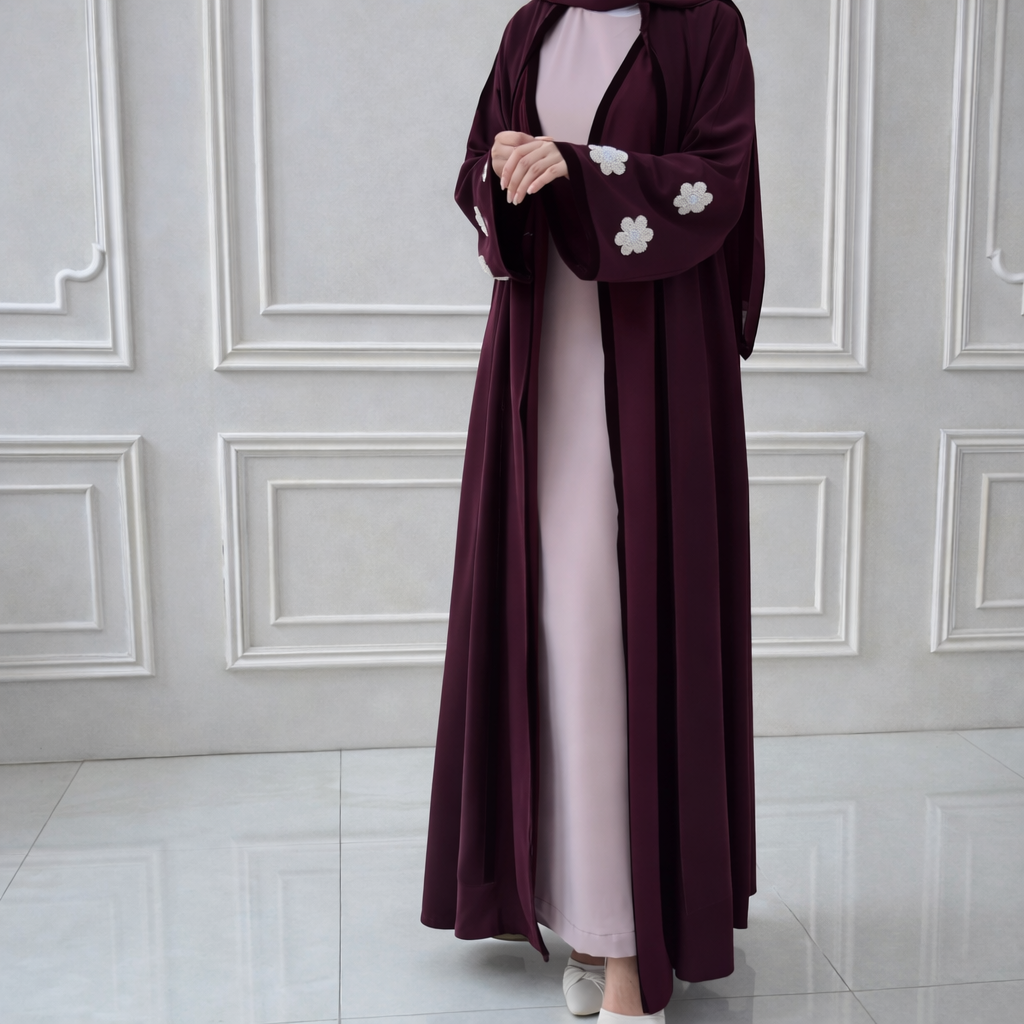 عباية رُمانة - برغندي