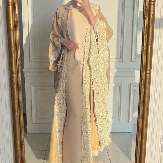 عباية شَمسة - لون بيج