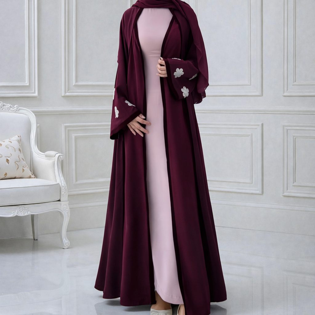 عباية رُمانة - برغندي