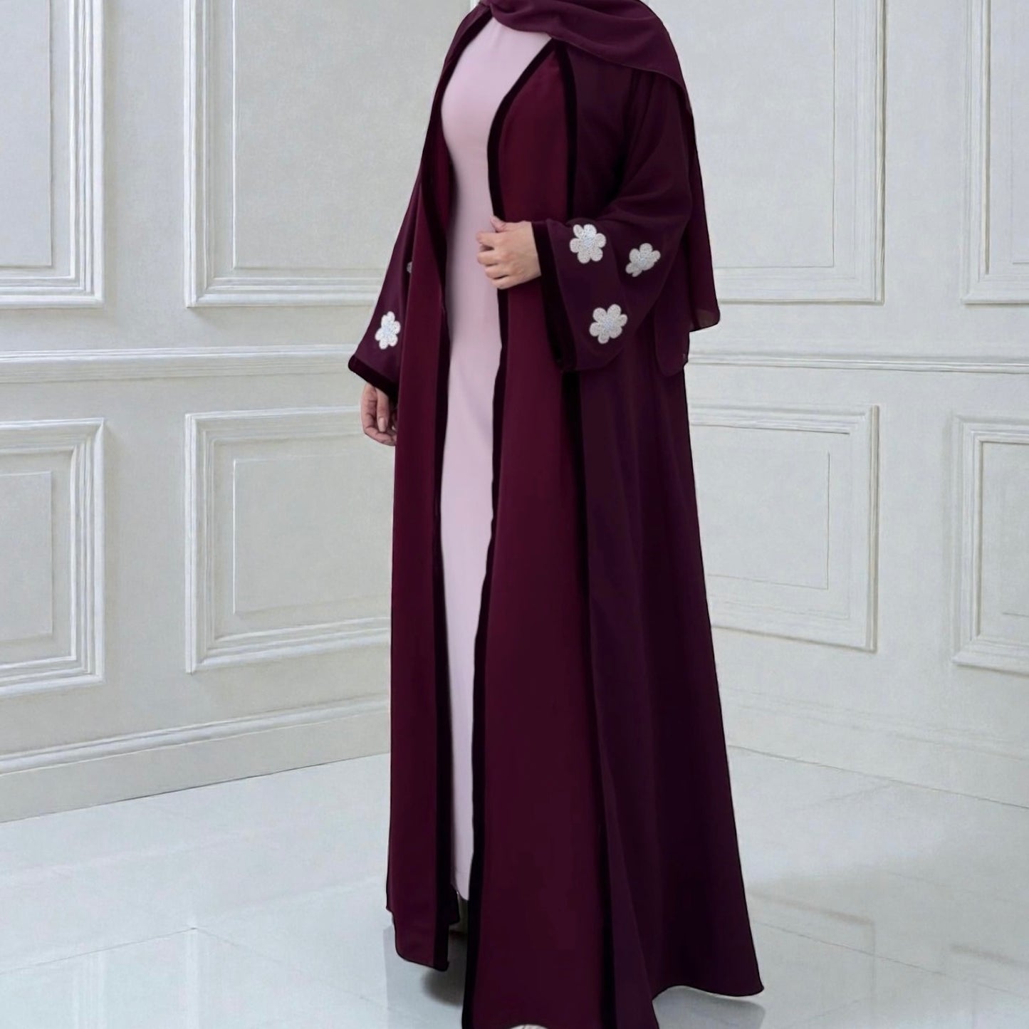 عباية رُمانة - برغندي