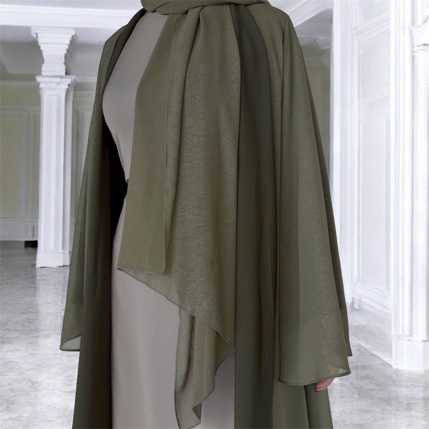 عباية جَلْنار - أخضر جبلي -