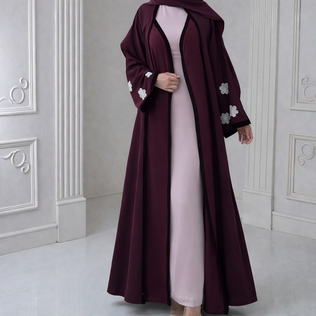 عباية رُمانة - برغندي
