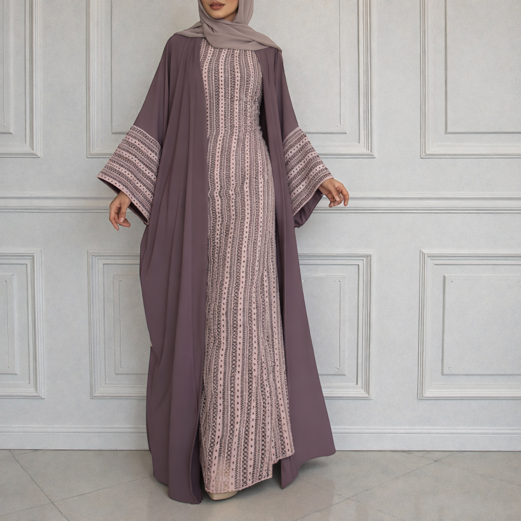 عباية أرجوان - بنفسجي هادئ