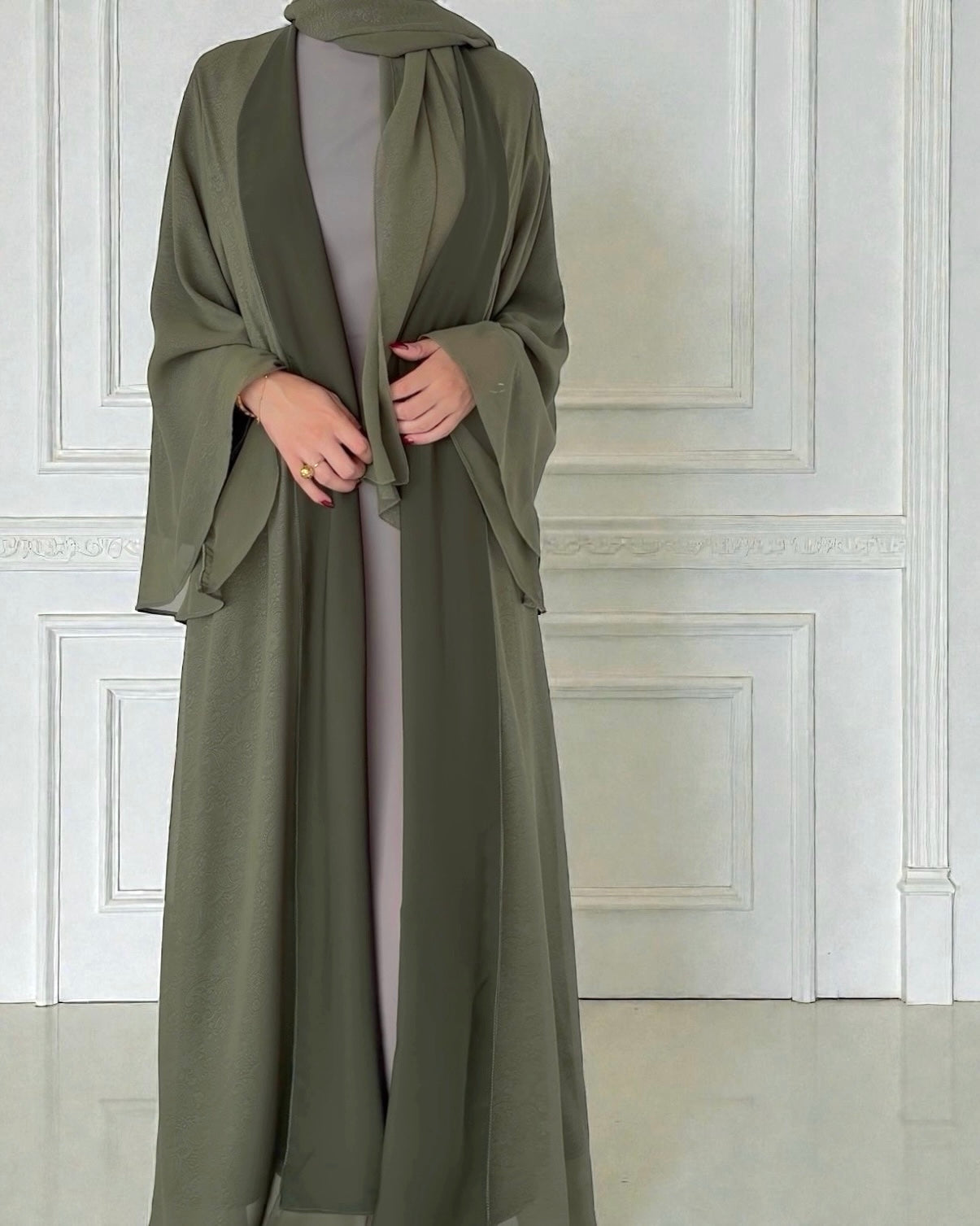 عباية جَلْنار - أخضر جبلي -