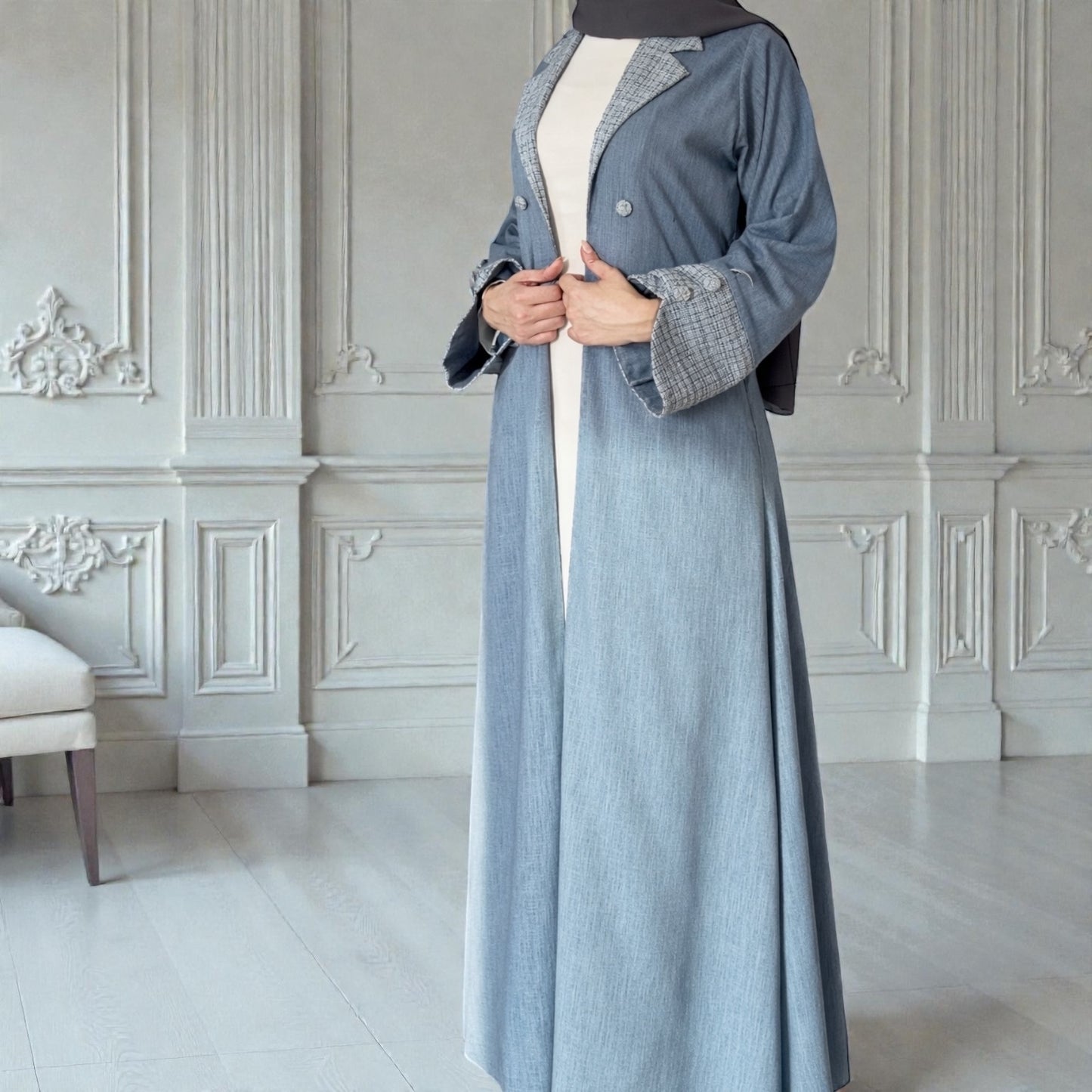 عباية غَيْم - أزرق