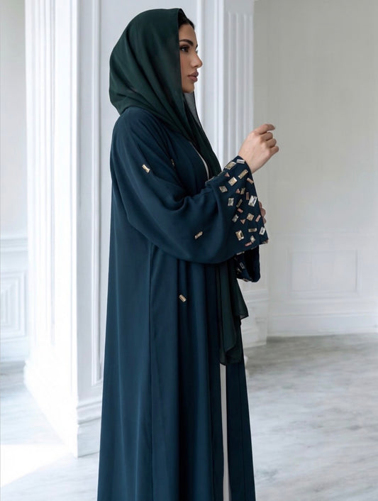 عباية تَرف - أخضر مَلكي -