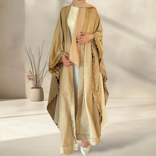 عباية ذَهب - بيج ذَهبي -